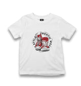 Red Shoe Style Kid's White Tshirt - Premium  from W.E.N.S. WIND - Just 5990! Shop now at W.E.N.S. WIND