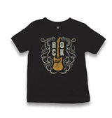 Rock N Roll Guitar Kid's Black T-shirt - Premium  from W.E.N.S. WIND - Just 5990! Shop now at W.E.N.S. WIND