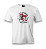Red Shoe Style Men's White Tshirt - Premium  from W.E.N.S. WIND - Just 6490! Shop now at W.E.N.S. WIND