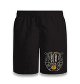 Rock N Roll Guitar Black Shorts - Premium  from W.E.N.S. WIND - Just 7990! Shop now at W.E.N.S. WIND