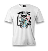 Rock Star - Cat Men's White Tshirt - Premium  from W.E.N.S. WIND - Just 6490! Shop now at W.E.N.S. WIND