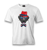 Mr. Dog - The Dog Men's White Tshirt - Premium  from W.E.N.S. WIND - Just 6490! Shop now at W.E.N.S. WIND