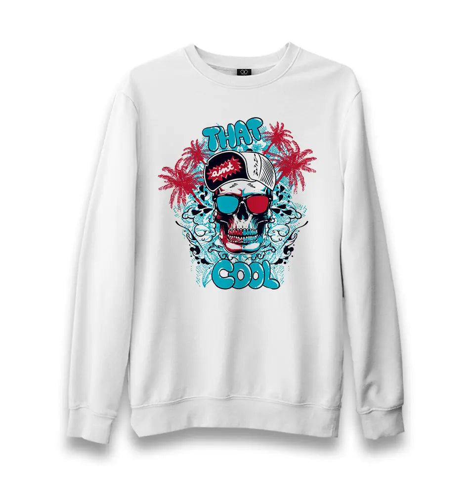 That Cool - Skull Unisex Black Sweatshirt - Premium  from W.E.N.S. WIND - Just 10990! Shop now at W.E.N.S. WIND