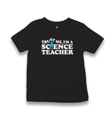 Worlds Best Science Teacher Kid's Black T-shirt - Premium  from W.E.N.S. WIND - Just 5990! Shop now at W.E.N.S. WIND