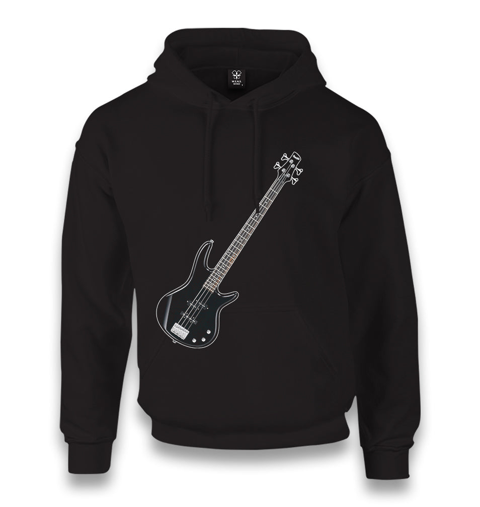 Bass Guitar Unisex Black Hoodie - Premium  from W.E.N.S. WIND - Just 11990! Shop now at W.E.N.S. WIND