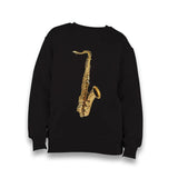 Saxophone Kid's Black Sweatshirt - Premium  from W.E.N.S. WIND - Just 7990! Shop now at W.E.N.S. WIND