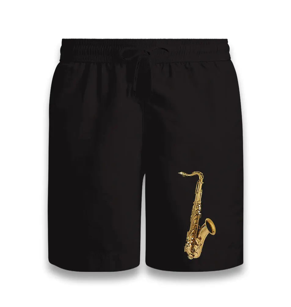 Saxophone Black Shorts - Premium  from W.E.N.S. WIND - Just 7990! Shop now at W.E.N.S. WIND