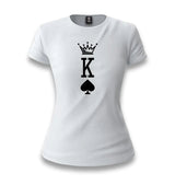 K - The King White Women T-shirt - Premium  from W.E.N.S. WIND - Just 6490! Shop now at W.E.N.S. WIND