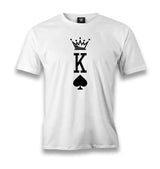 K - The King Men's White Tshirt - Premium  from W.E.N.S. WIND - Just 6490! Shop now at W.E.N.S. WIND