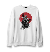 Japanese Warrior - Sword Unisex White Sweatshirt - Premium  from W.E.N.S. WIND - Just 10990! Shop now at W.E.N.S. WIND