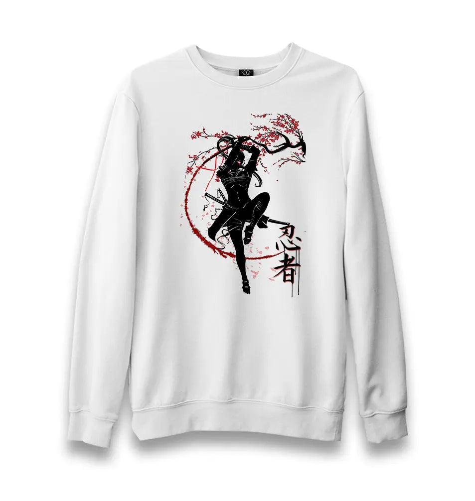 Japanese Warrior - Wind Unisex White Sweatshirt - Premium  from W.E.N.S. WIND - Just 10990! Shop now at W.E.N.S. WIND