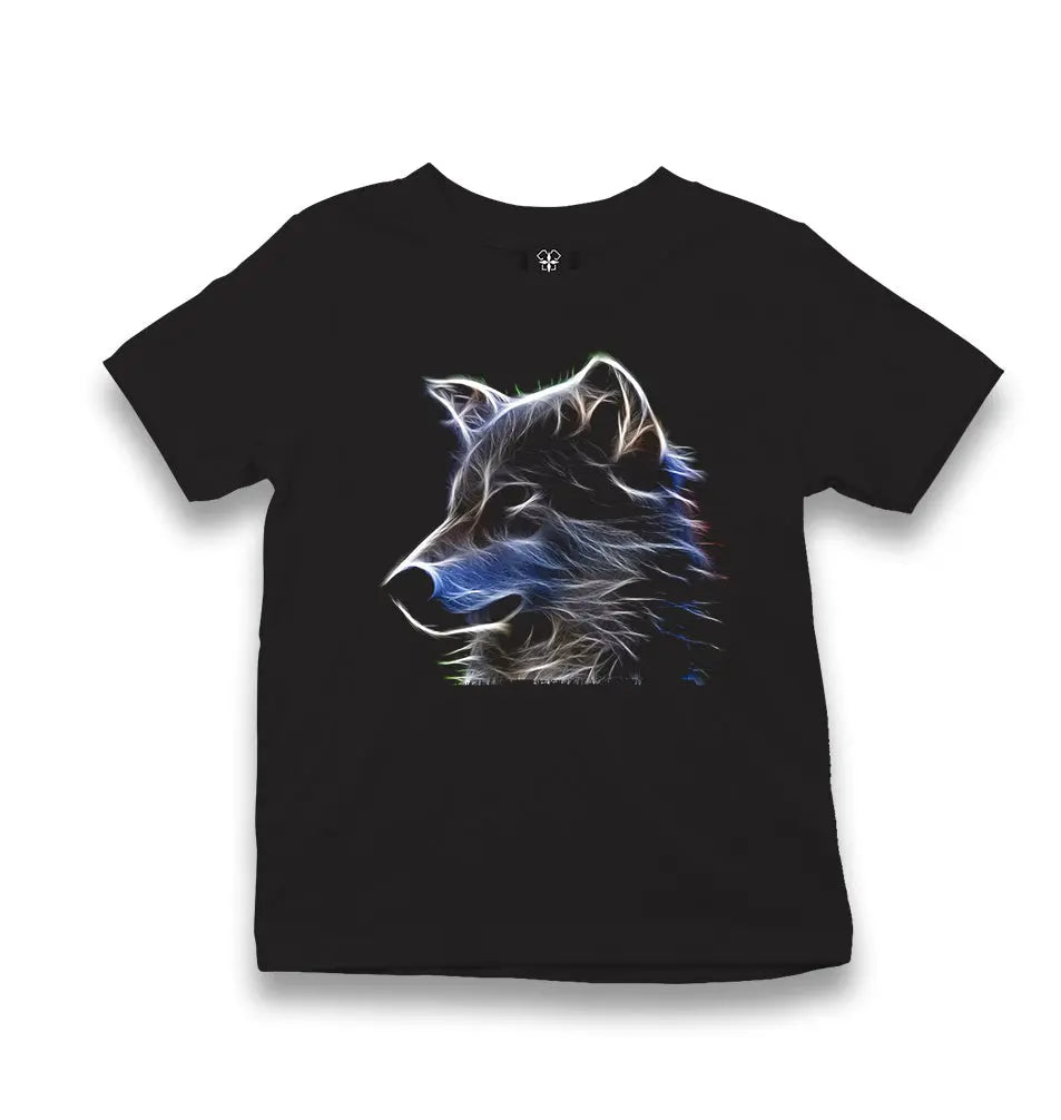 Wolf - Light Kid's Black T-shirt - Premium  from W.E.N.S. WIND - Just 5990! Shop now at W.E.N.S. WIND