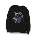 Wolf - Light Kid's Black Sweatshirt - Premium  from W.E.N.S. WIND - Just 7990! Shop now at W.E.N.S. WIND