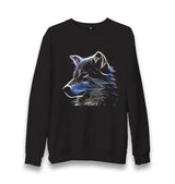 Wolf - Light Unisex Black Sweatshirt - Premium  from W.E.N.S. WIND - Just 10990! Shop now at W.E.N.S. WIND