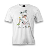 Bird Cat Little Girl Men's White Tshirt - Premium  from W.E.N.S. WIND - Just 6490! Shop now at W.E.N.S. WIND