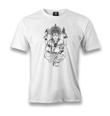 Yoga - Ganesha Men's White Tshirt - Premium  from W.E.N.S. WIND - Just 6490! Shop now at W.E.N.S. WIND