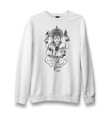 Yoga - Ganesha Unisex White Sweatshirt - Premium  from W.E.N.S. WIND - Just 10990! Shop now at W.E.N.S. WIND