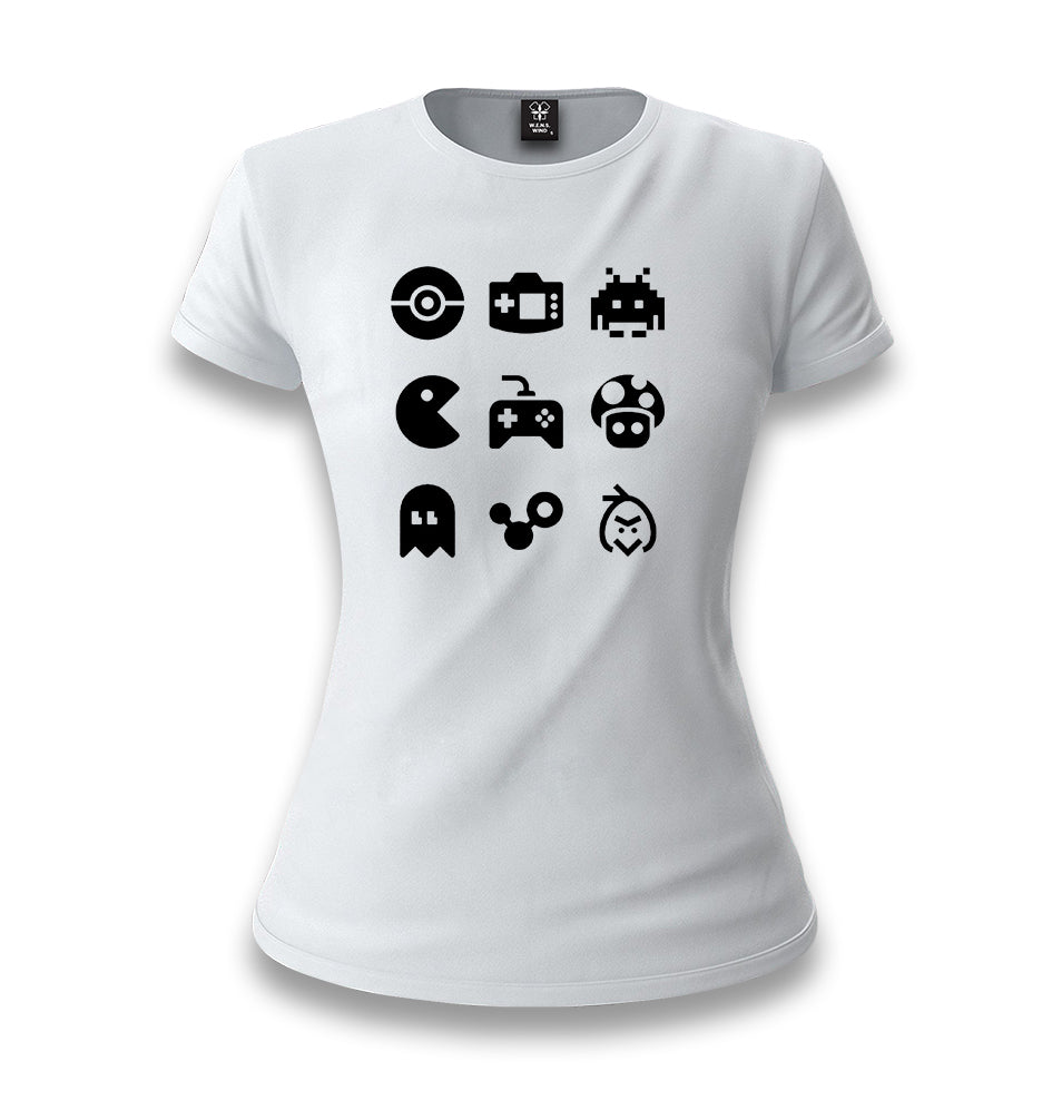 Game Logo - 90s White Women T-shirt - Premium  from W.E.N.S. WIND - Just 6490! Shop now at W.E.N.S. WIND