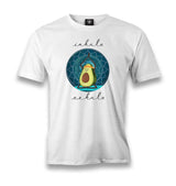 Yoga - Avocado Inhale Men's White Tshirt - Premium  from W.E.N.S. WIND - Just 6490! Shop now at W.E.N.S. WIND