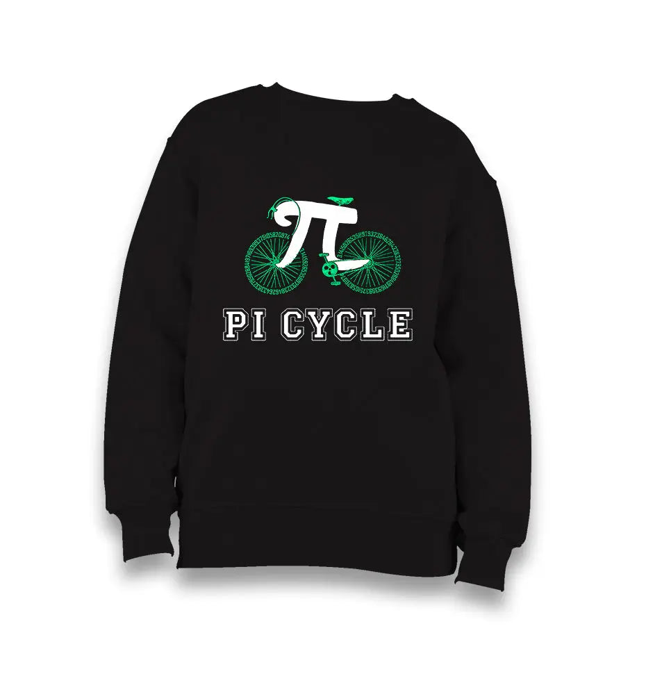 Mathematics - Pi cycle Kid's Black Sweatshirt - Premium  from W.E.N.S. WIND - Just 7990! Shop now at W.E.N.S. WIND