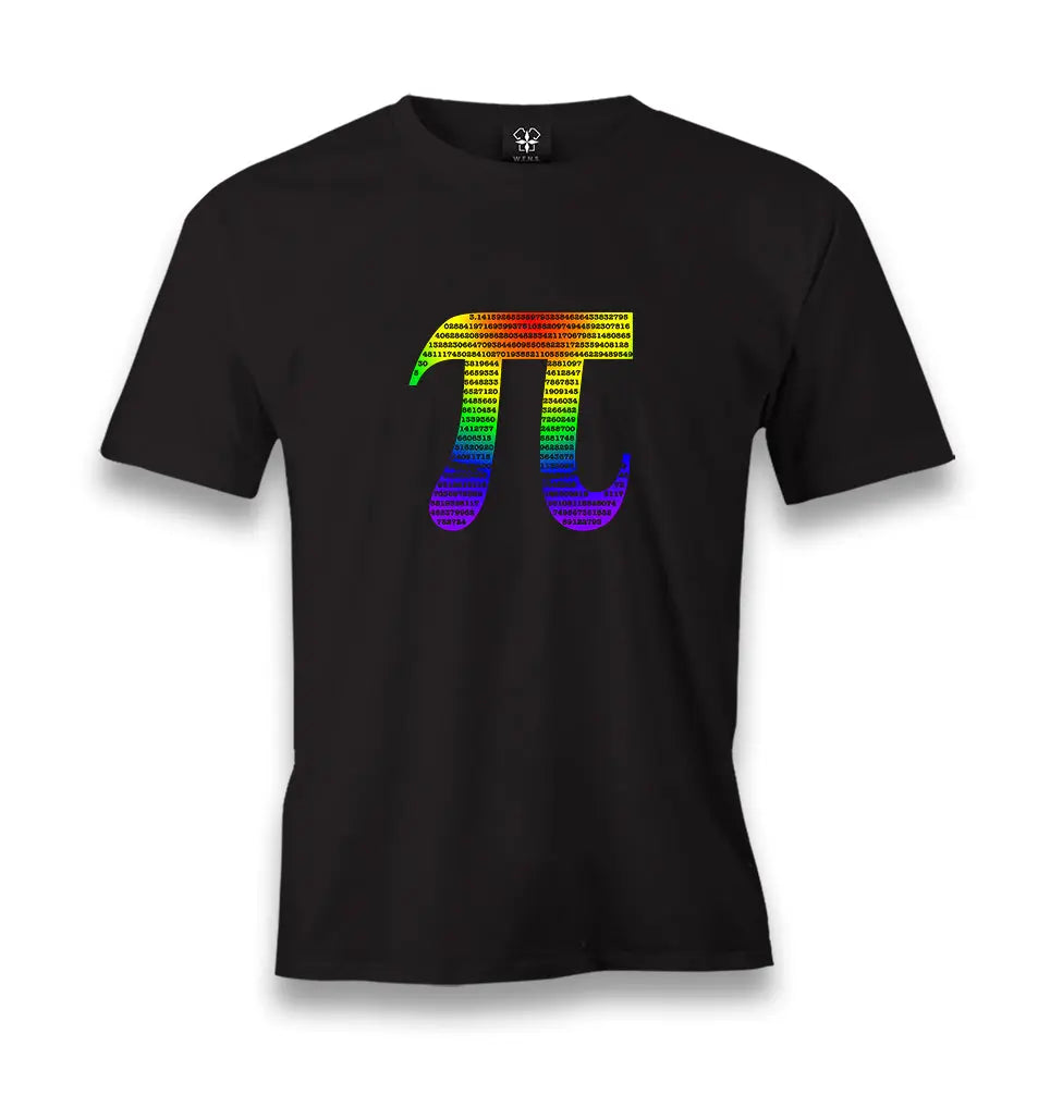 Mathematics - Pi Number II Men's Black Tshirt - Premium  from W.E.N.S. WIND - Just 6490! Shop now at W.E.N.S. WIND