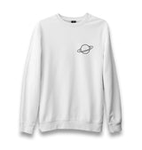 Saturn Logo X Unisex White Sweatshirt - Premium  from W.E.N.S. WIND - Just 10990! Shop now at W.E.N.S. WIND