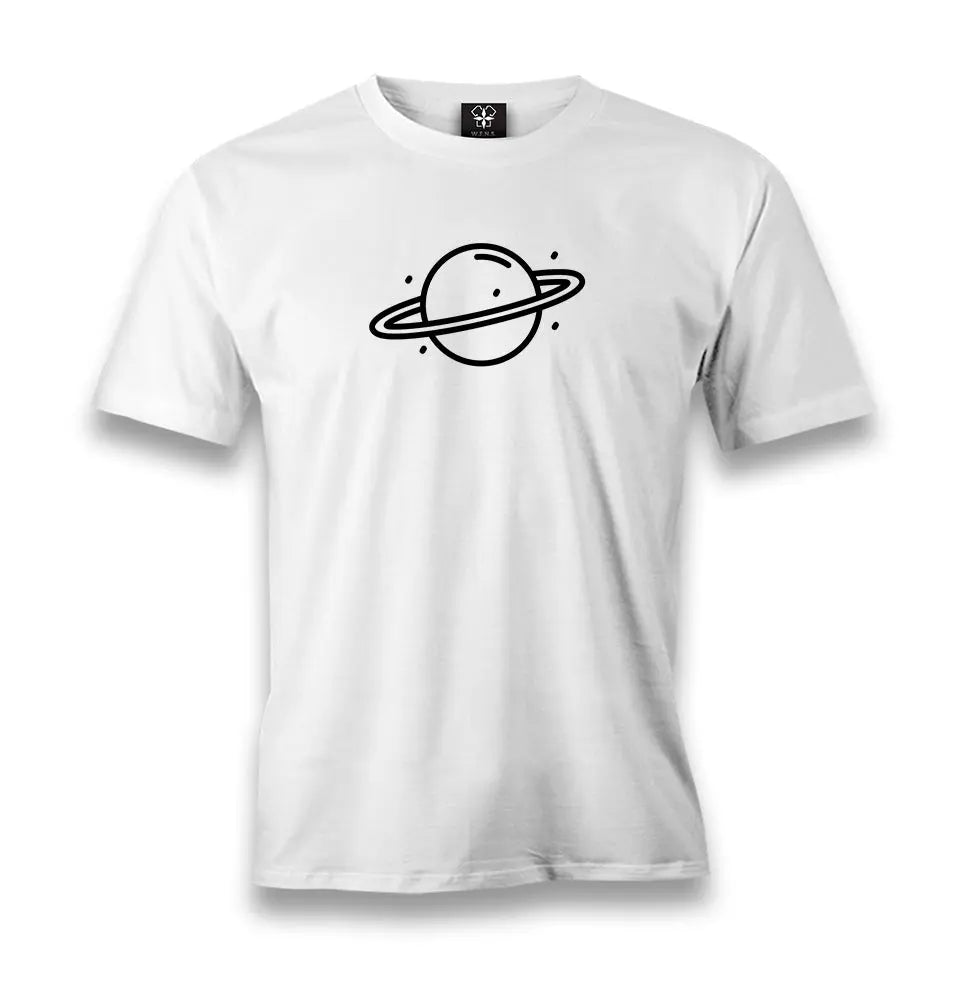 Saturn II Logo Men's White Tshirt - Premium  from W.E.N.S. WIND - Just 6490! Shop now at W.E.N.S. WIND