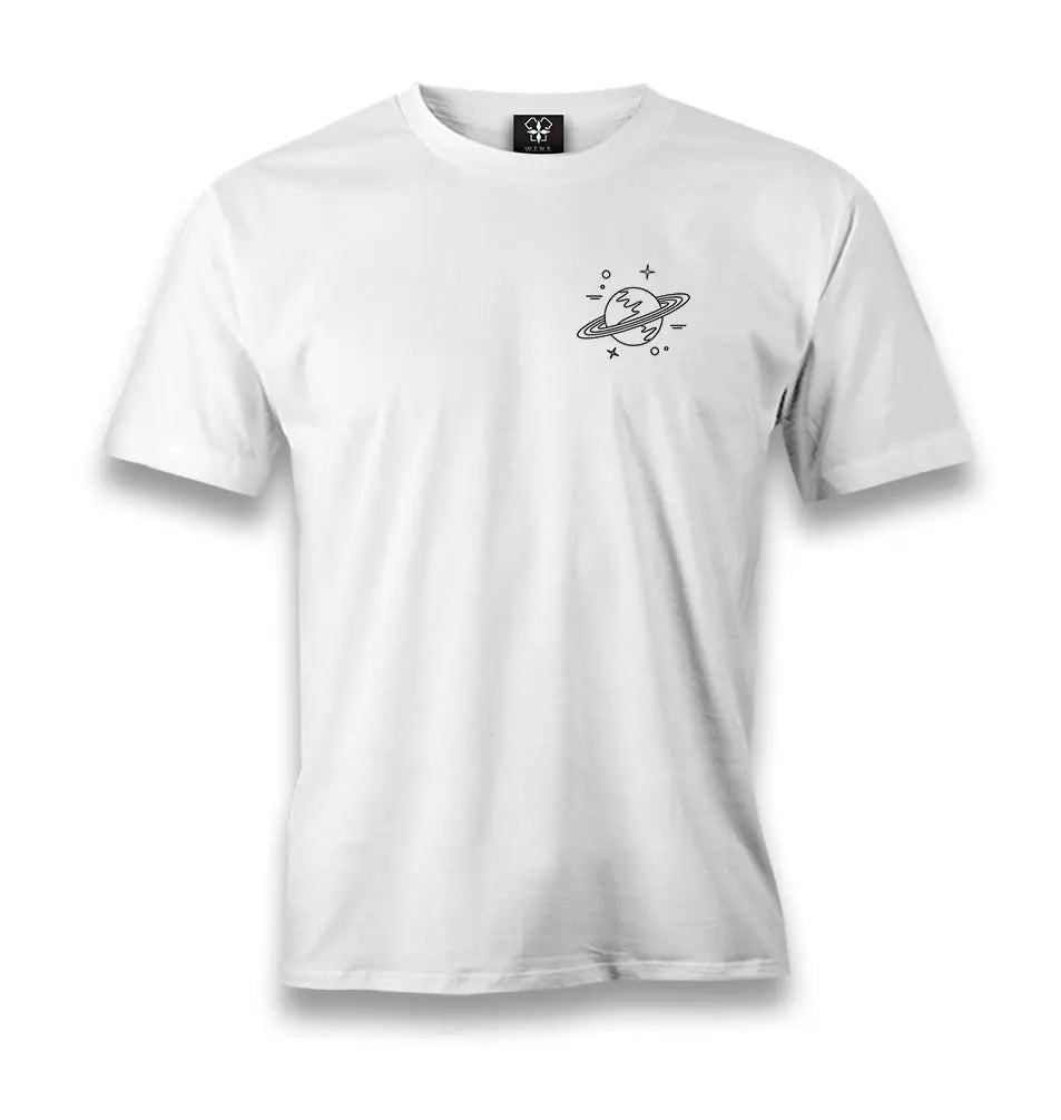 Saturn III Logo Men's White Tshirt - Premium  from W.E.N.S. WIND - Just 6490! Shop now at W.E.N.S. WIND