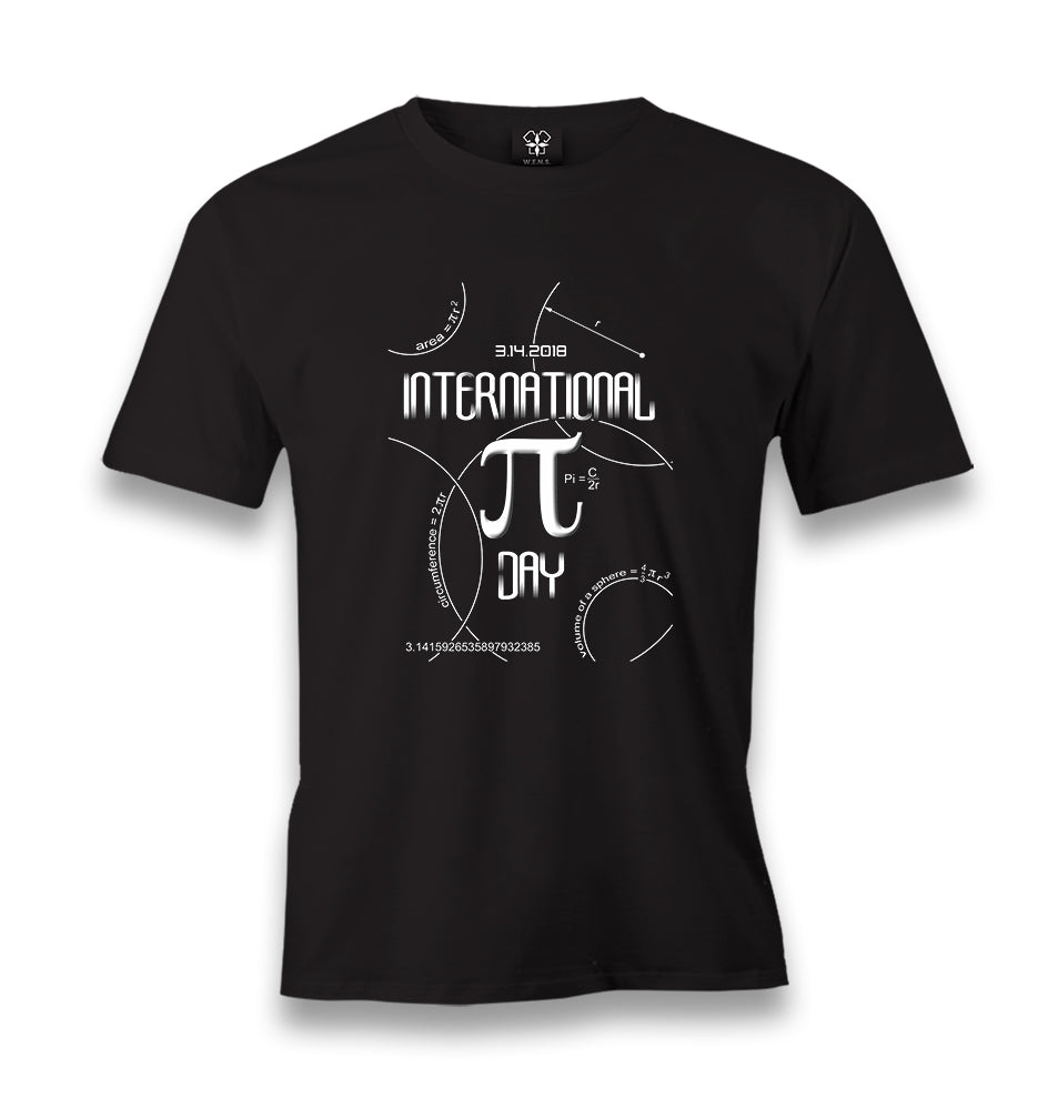 Mathematics - Pi Number VIII Men's Black Tshirt - Premium  from W.E.N.S. WIND - Just 6490! Shop now at W.E.N.S. WIND