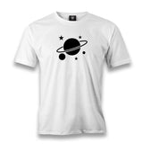 Saturn IV Logo Men's White Tshirt - Premium  from W.E.N.S. WIND - Just 6490! Shop now at W.E.N.S. WIND