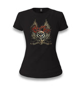 Motorcycle - Rebel Women's Black T-shirt - Premium  from W.E.N.S. WIND - Just 6490! Shop now at W.E.N.S. WIND