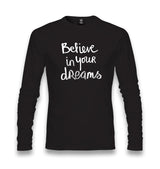 Believe in your Dreams Unisex Black Longsleeve - Premium  from W.E.N.S. WIND - Just 7990! Shop now at W.E.N.S. WIND