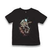 Notes In Space - Guitar Kid's Black T-shirt - Premium  from W.E.N.S. WIND - Just 5990! Shop now at W.E.N.S. WIND