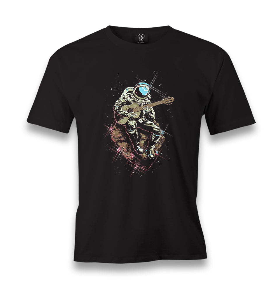 Notes In Space - Guitar Men's Black Tshirt - Premium  from W.E.N.S. WIND - Just 6490! Shop now at W.E.N.S. WIND