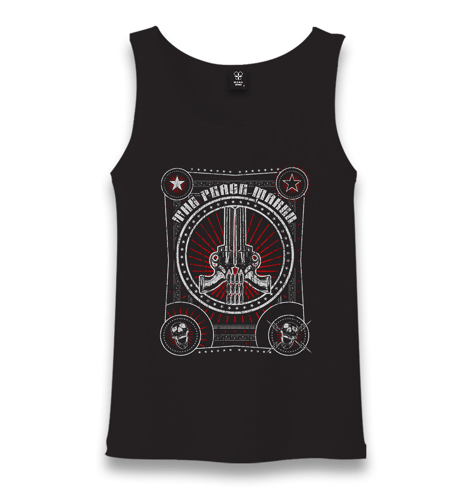 The Peace Maker Unisex Black Tank Top - Premium  from W.E.N.S. WIND - Just 6490! Shop now at W.E.N.S. WIND