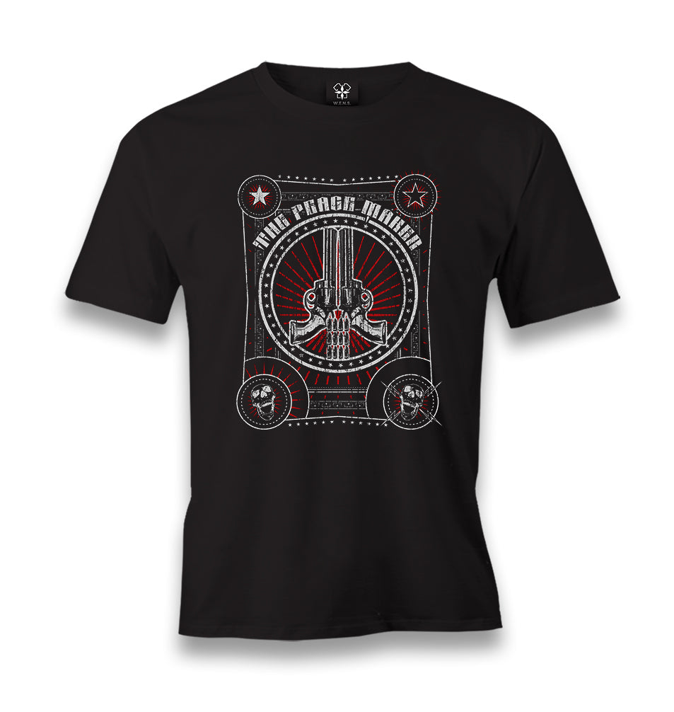 The Peace Maker Men's Black Tshirt - Premium  from W.E.N.S. WIND - Just 6490! Shop now at W.E.N.S. WIND