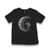 Space - Moon Miner Kid's Black T-shirt - Premium  from W.E.N.S. WIND - Just 5990! Shop now at W.E.N.S. WIND