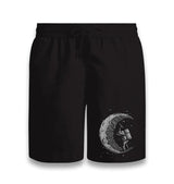 Space - Moon Miner Black Shorts - Premium  from W.E.N.S. WIND - Just 7990! Shop now at W.E.N.S. WIND