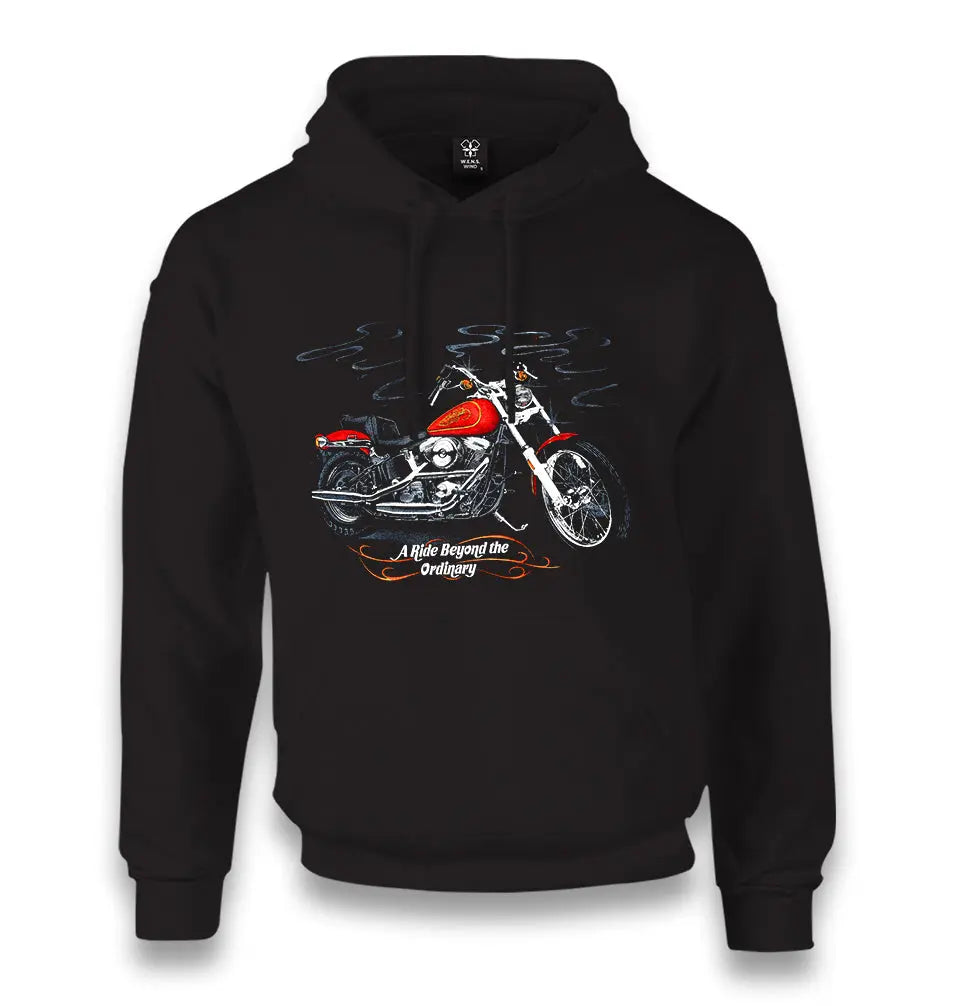 Motorcycle - Ride Extraordinary Unisex Black Hoodie - Premium  from W.E.N.S. WIND - Just 11990! Shop now at W.E.N.S. WIND