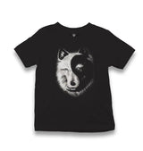 Wolf - Yin Yang Kid's Black T-shirt - Premium  from W.E.N.S. WIND - Just 5990! Shop now at W.E.N.S. WIND