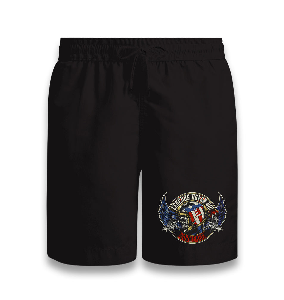 Motorcycle - Born Free Black Shorts - Premium  from W.E.N.S. WIND - Just 7990! Shop now at W.E.N.S. WIND