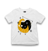 Moon and Stars Abstract Kid's White Tshirt - Premium  from W.E.N.S. WIND - Just 5990! Shop now at W.E.N.S. WIND