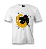 Moon and Stars Abstract Men's White Tshirt - Premium  from W.E.N.S. WIND - Just 6490! Shop now at W.E.N.S. WIND