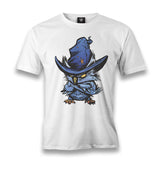 An Angry Owl with a Hat Men's White Tshirt - Premium  from W.E.N.S. WIND - Just 6490! Shop now at W.E.N.S. WIND