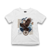 An Eagle Collage Kid's White Tshirt - Premium  from W.E.N.S. WIND - Just 5990! Shop now at W.E.N.S. WIND