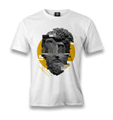 Wavy Sculpture Head Men's White Tshirt - Premium  from W.E.N.S. WIND - Just 6490! Shop now at W.E.N.S. WIND