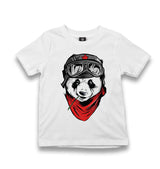 Pilot Panda Kid's White Tshirt - Premium  from W.E.N.S. WIND - Just 5990! Shop now at W.E.N.S. WIND