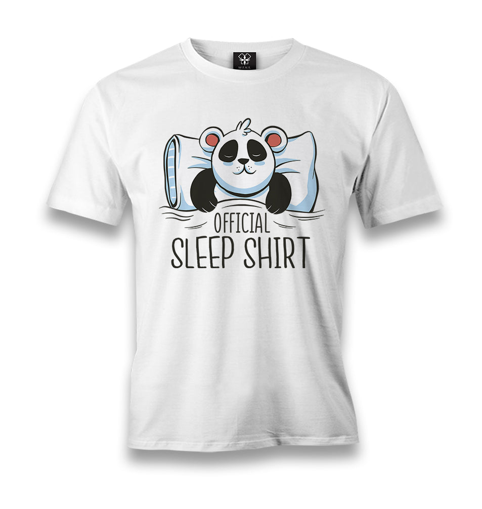 Official Sleep Tshirt Panda Sleeping Men's White Tshirt - Premium  from W.E.N.S. WIND - Just 6490! Shop now at W.E.N.S. WIND
