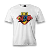 Super Mom Logo Men's White Tshirt - Premium  from W.E.N.S. WIND - Just 6490! Shop now at W.E.N.S. WIND