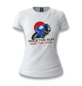 Race the Sun Ride The Wind White Women T-shirt - Premium  from W.E.N.S. WIND - Just 6490! Shop now at W.E.N.S. WIND